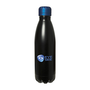 WB1030-C-ROCKIT TOP 500 ML. (17 FL. OZ.) BOTTLE-Black Bottle with Royal Blue Lid (Clearance Minimum 30 Units)